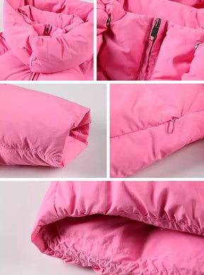 Parka en duvet d'oie pour femme - Rose